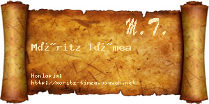 Móritz Tímea névjegykártya