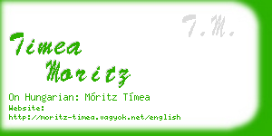 timea moritz business card